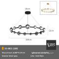 Nordic Ceiling Lights Multi Head Glass Led Chandelier Supplier